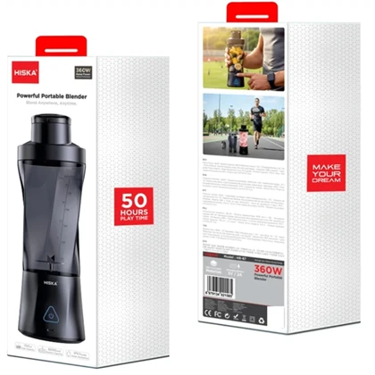 مخلوط کن و شیکر شارژی هیسکا HISKA مدل HR-87 ظرفیت 700 میلی‌لیتر