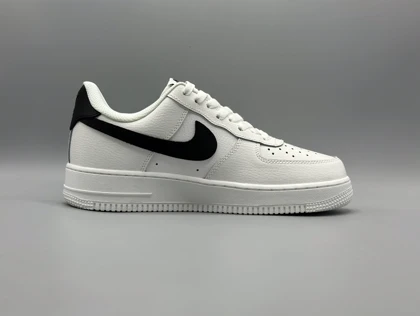 کتانی نایکی ایرفورس1 سفید نایک مشکی/Nike Air Force1 low