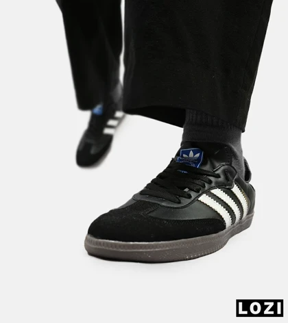 کفش کتانی مردانه و زنانه مشکی قهوه ای ADIDAS Samba
