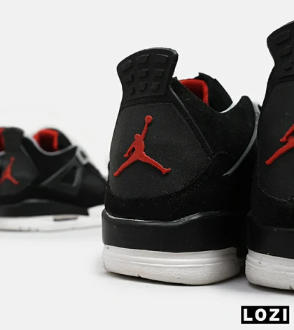 کتانی ساق‌دار مردانه مشکی Nike air jordan 4