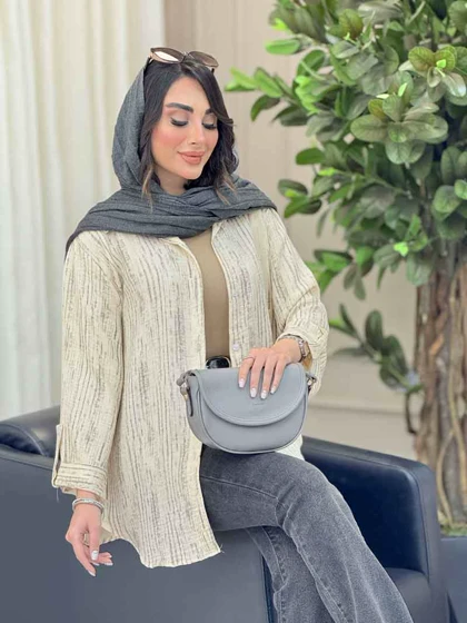 شومیز آستین پاگن نجلا