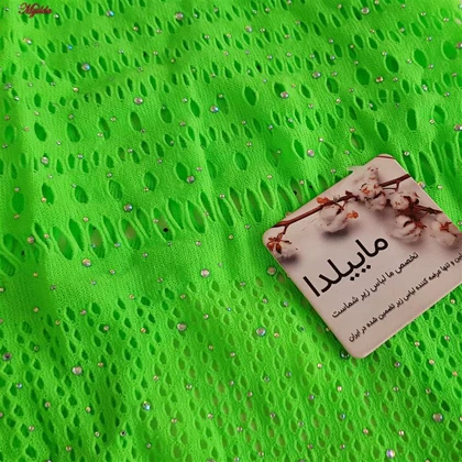 بادی فانتزی نگین‌دار زنانه سبز کد 4860-7195