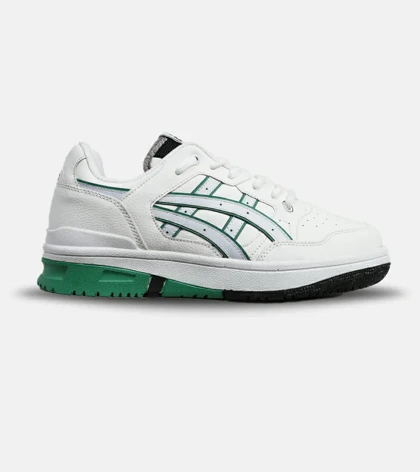 کفش کتانی مردانه سفید سبز ASICS TIGER RUNNER II