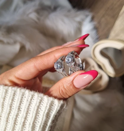 انگشتر جواهری 3لاین cm