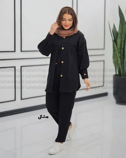 مانتو و شلوار راحیل کد: 1138