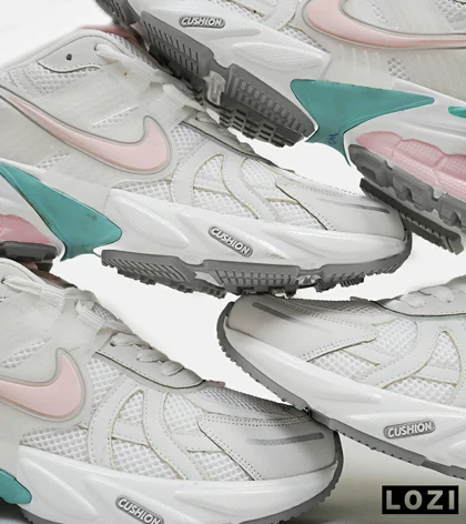 کفش کتانی زنانه سفید صورتی Nike cushlon