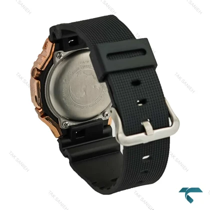 ساعت مچی جیشاک GM-2100 رزگلد بند رابر مشکی GShock-7595-G