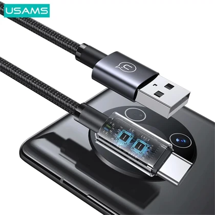 کابل تایپ سی یوسامز USAMS مدل SJ680 توان 18 وات 25 سانتی‌متر