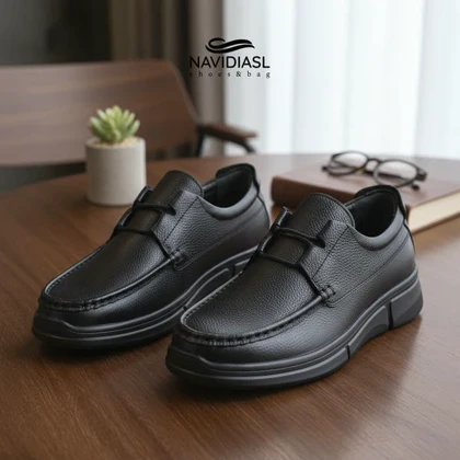 کفش مردانه چرم طبی اداری و روزانه کد 7062025