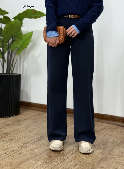 شلوار کتان نیم بگ 2
