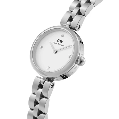 ساعت DW زنانه مدل ELAN نقره ای صفحه سفید DW-5499-L