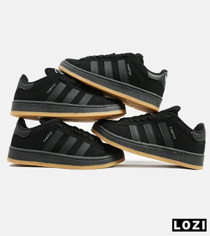 کفش کتانی مردانه مشکی زیر کرم ADIDAS Campus