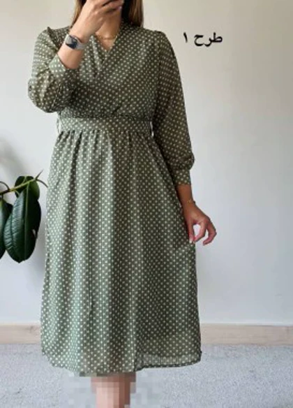 پیراهن حریر سرمه سری 10