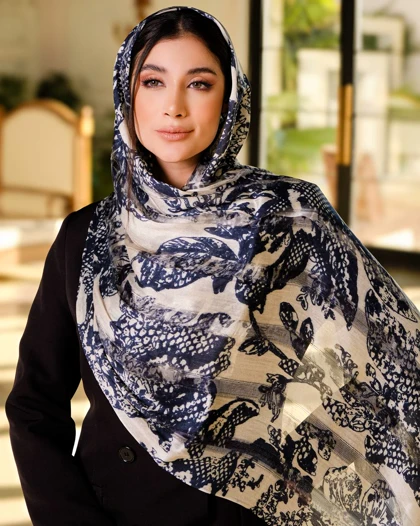 شال ابریشم میله ای ولنتینو 20622