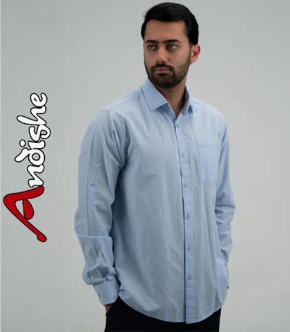 پیراهن کتان مردانه مدل امیرسام