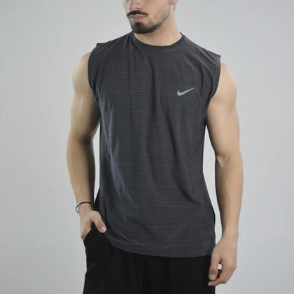 رکابی ورزشی مردانه نایک مدل VHD-Dri Fit-4K0988 طوسی تیره