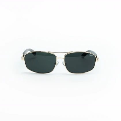 عینک آفتابی مردانه کارتیر Cartier مدل EA-2857 با عدسی شیشه‌ای آنتی‌رفلکس