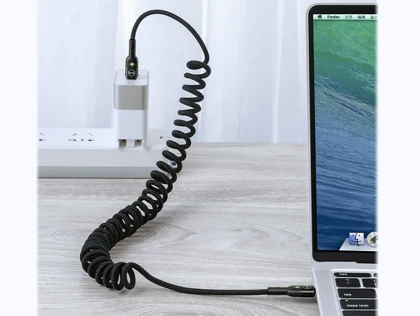 کابل شارژ و انتقال داده تایپ سی به تایپ سی مک دودو Mcdodo CA-786 Type-C Coiled Cable 1.8M