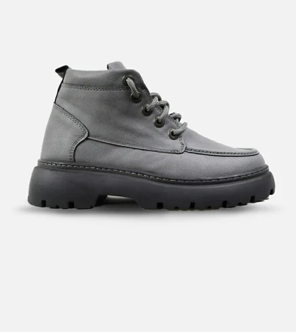 نیم بوت چرمی مردانه طوسی Timberland