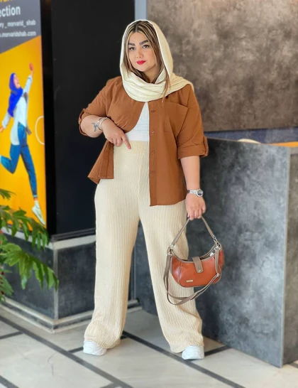 شلوار پلیسه کشی آبان کد : S1001