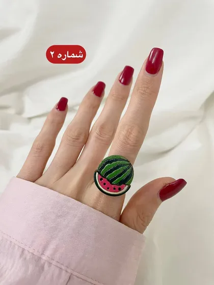 انگشتر طرح انار و هندوانه