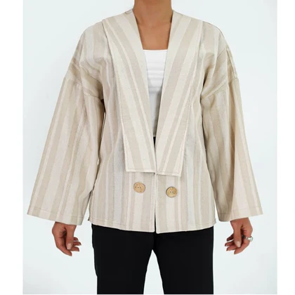 کت لینن ژاکارد زنانه