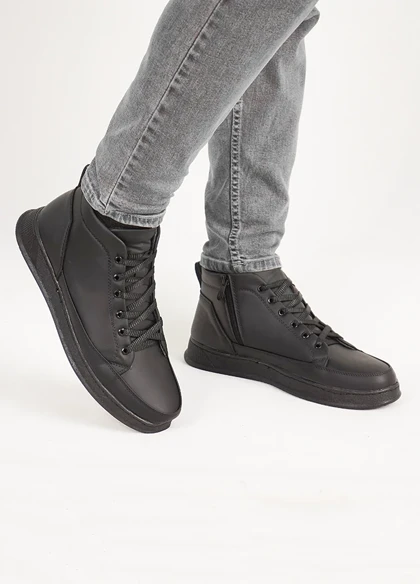 نیم بوت راحتی مردانه مشکی مدل Ravin