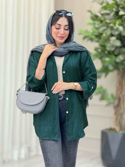 شومیز آستین پاگن ژاله