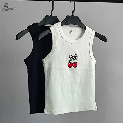 تاپ کبریتی گلدوزی چری cherry کد 120