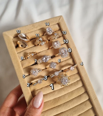 انگشتر طرح جواهر