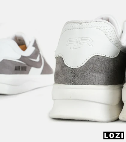 کفش کتانی طوسی سفید نایک NIKE AIR FORCE Custom