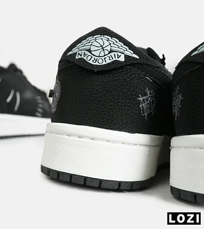 کفش کتانی مردانه و زنانه مشکی سفید نایک NIKE jordan Vodoo مدل 6633