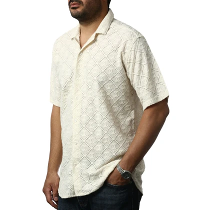 پیراهن آستین کوتاه مراکشی مردانه مدل 62118110