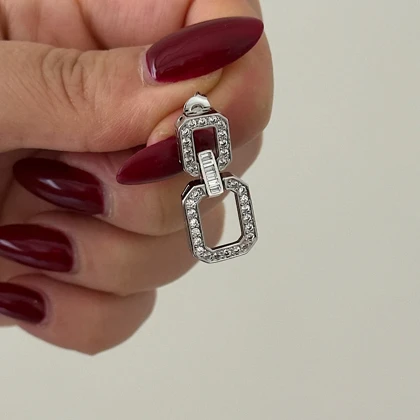 گوشواره زنانه طرح جواهر کوچک کد 819