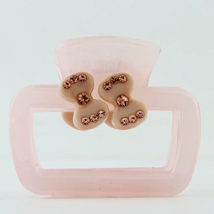 کلیپس زنانه مدل مکعبی نگین‌دار