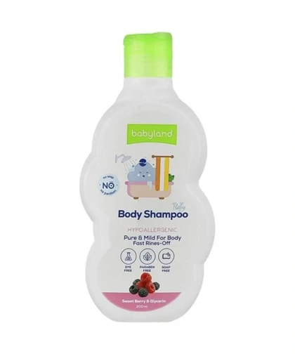 شامپو بدن کودک بی‌بی لند Baby Land حاوی عصاره توت