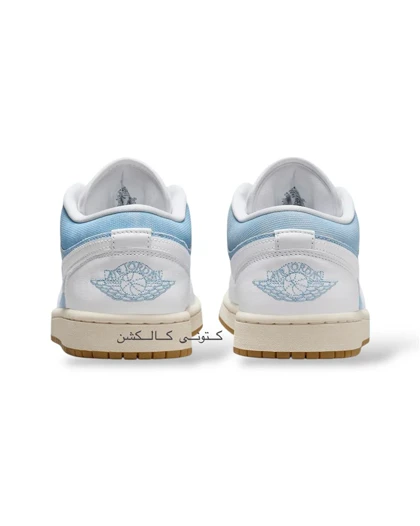 کتانی نایکی ایر جردن وان لو بدون ساق دنیم ورن بلو Nike Air Jordan 1 Low Denim Worn Blue