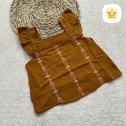 تاپ لینن دخترانه فوق العاده خنک و درجه یک مناسب 1 تا 10 سال