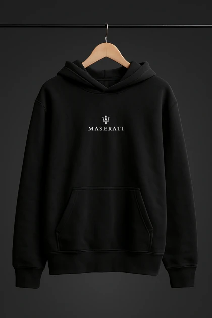 هودی مشکی طرح مازراتی