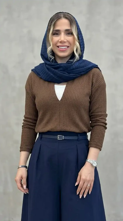 شومیز حصیری و تاپ زنانه دو تکه
