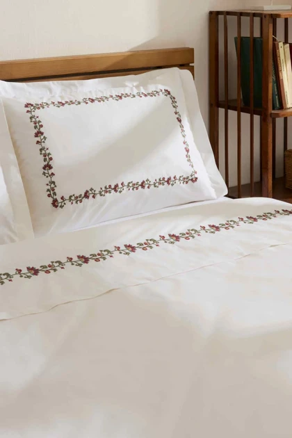 سرویس روتختی دو نفره Karaca Home مدل Merlith پلی‌استر - سفید