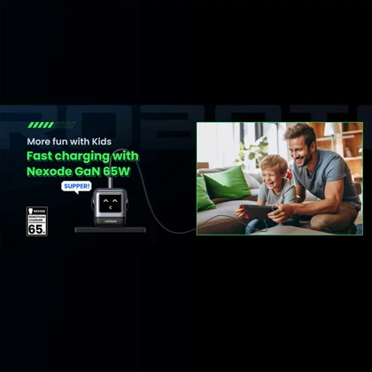 شارژر دیواری USB و تایپ‌سی 65 وات یوگرین Ugreen CD361 25685B طرح ربات