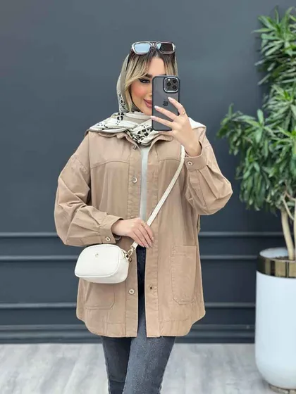 مانتو لینن برش‌دار