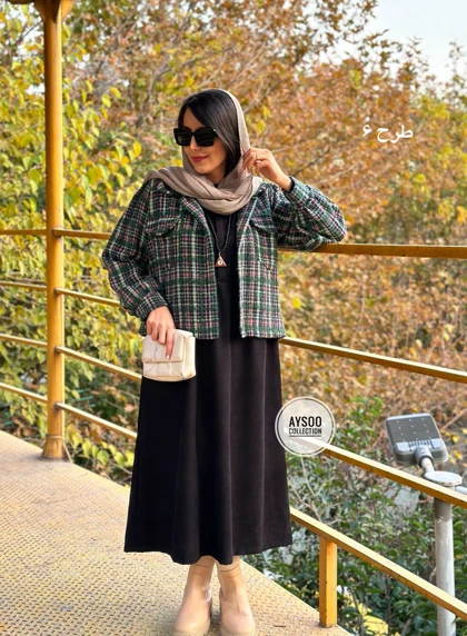 ست پیراهن مانتویی و کت شانل(پیش فروش)