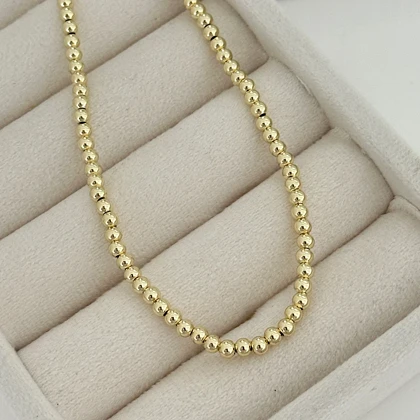 گردنبند استیل زنانه گوی کد 820