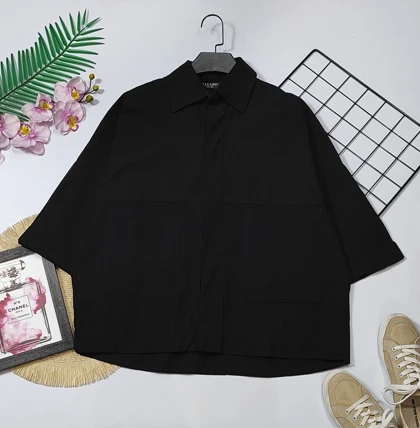 شومیز باکسی دوجیب مدل دلبهار کد 50263