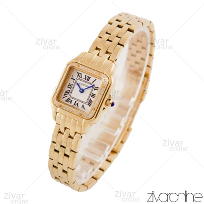 ساعت مچی کارتیر زنانه مدل پنته طلایی دور نگین 103806