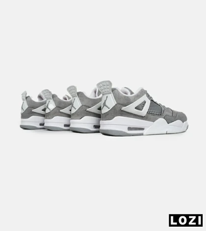 کتانی ساق‌دار زنانه و مردانه طوسی Nike air jordan 4 مدل 6467