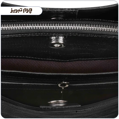 کیف چرم زنانه مجلسی مشکی مدل BL126