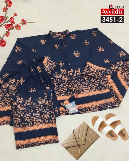 ست مانتو شلوار زنانه سایز بزرگ کد 3451/2